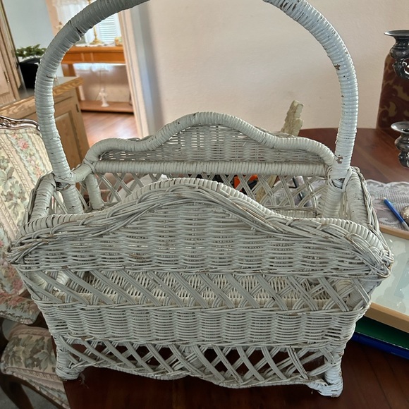 Vintage wicker basketball